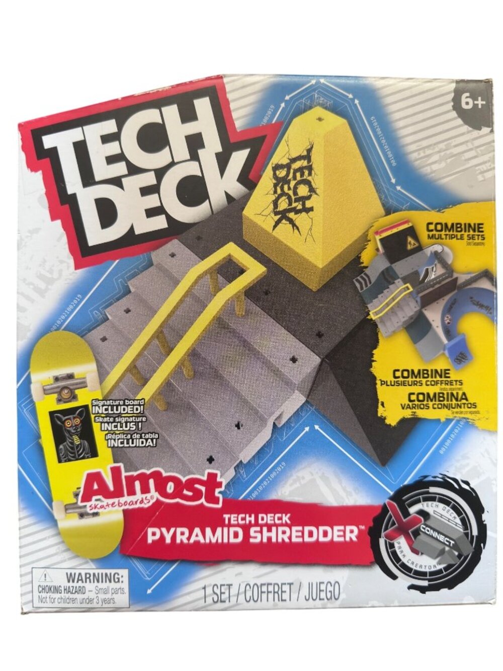 Tech Deck Pyramid Shredder W/ Almost Skateboards Fingerboard Customizable Ramp S